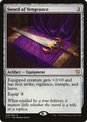 Sword of Vengeance · 228 · Commander 2017 · Non-foil