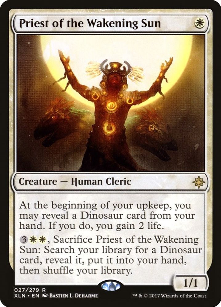 Priest of the Wakening Sun · 27 · Ixalan · Non-foil
