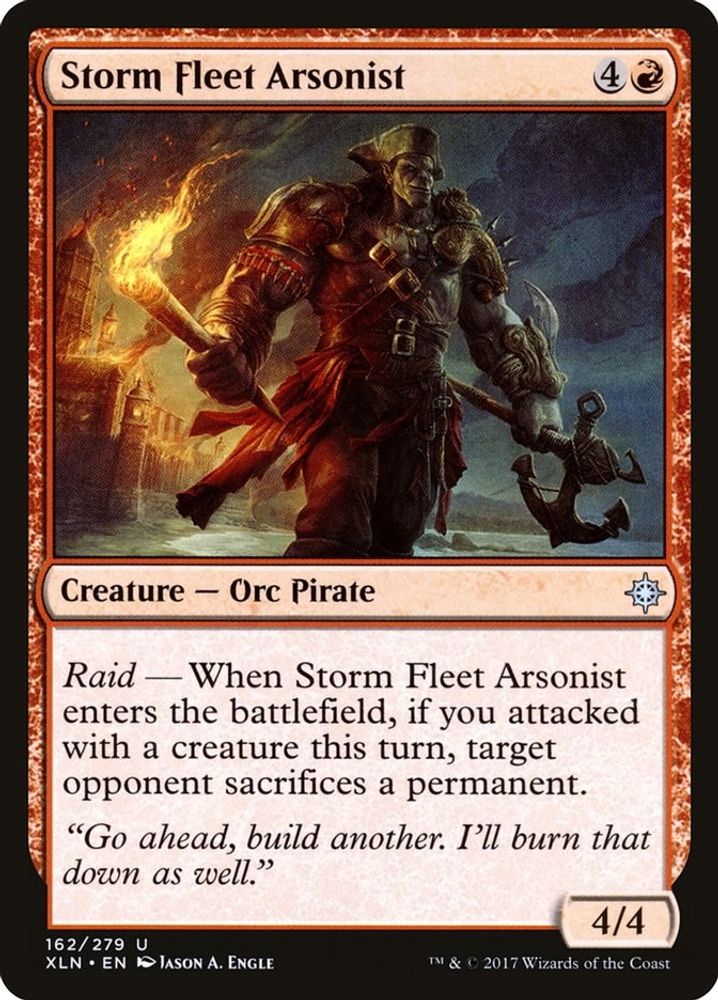Storm Fleet Arsonist · 162 · Ixalan · Non-foil