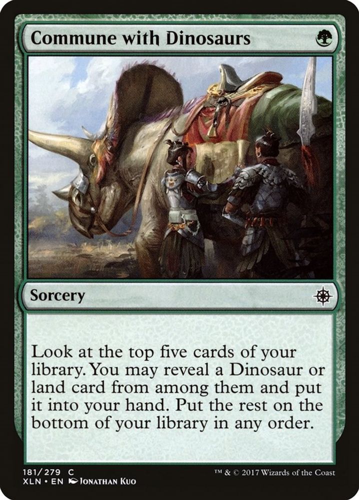 Commune with Dinosaurs · 181 · Ixalan · Non-foil