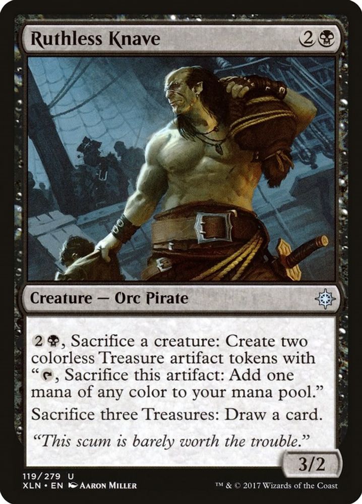Ruthless Knave · 119 · Ixalan · Non-foil