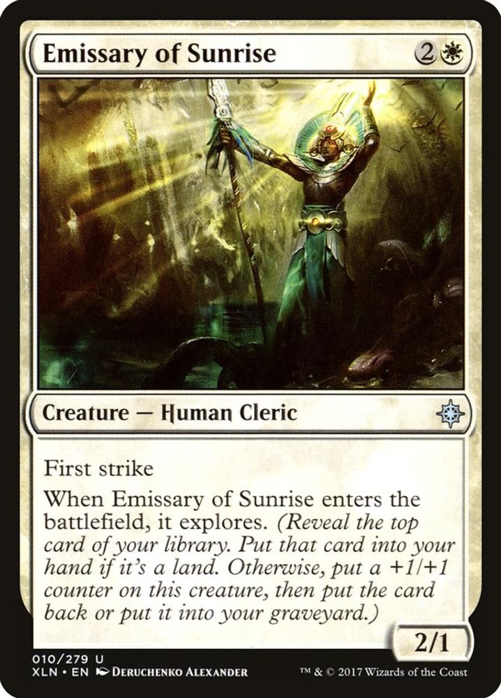 Emissary of Sunrise · 10 · Ixalan · Non-foil