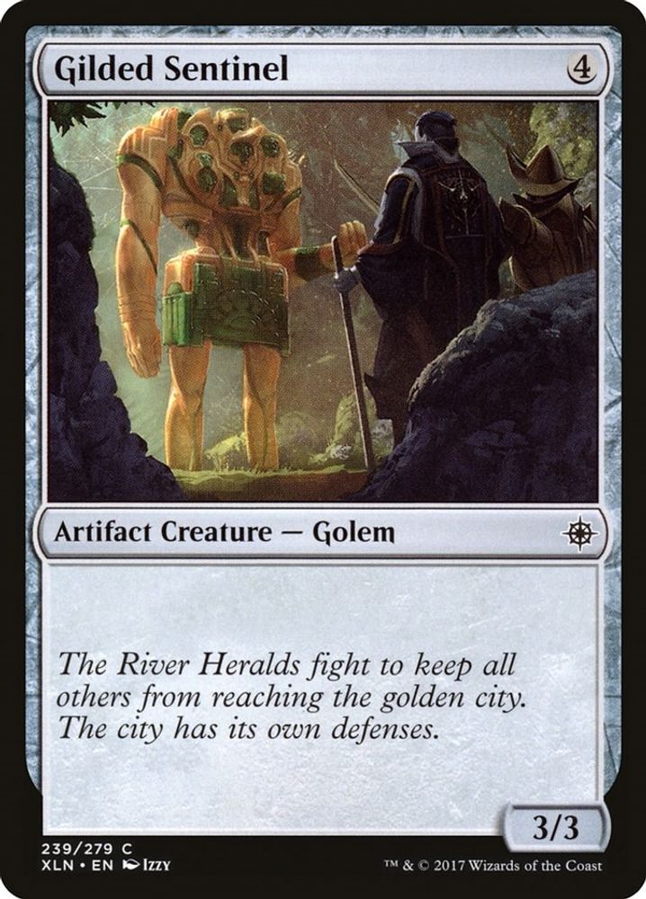 Gilded Sentinel · 239 · Ixalan · Non-foil