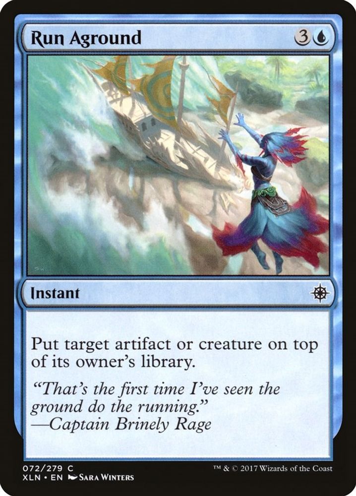 Run Aground · 72 · XLN · Non-foil