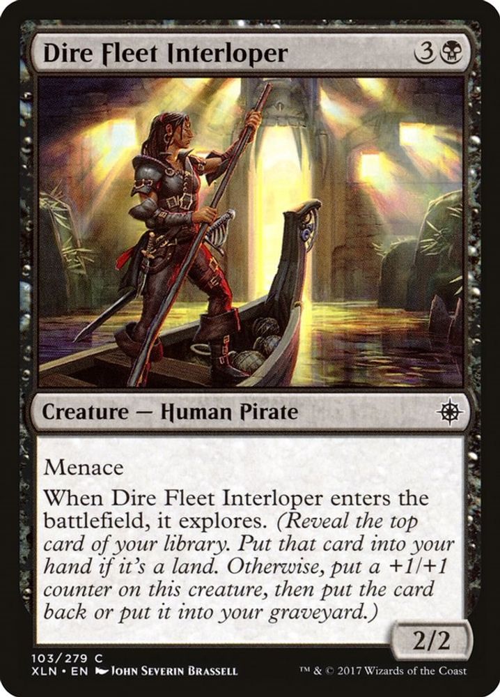 Dire Fleet Interloper · 103 · XLN · Non-foil