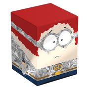 Squaroes 100+ Boulder: South Park: Fractured but Whole - General Disarray (PREORDER) - Square deck box with red top and cartoon face featuring large round silver-rimmed glasses and worried expression, metallic.