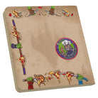 Ultimate Guard 24-Pocket Zipfolio 480 Portfolio: Teenage Mutant Ninja Turtles - Pizza Box - Beige zipfolio portfolio with colorful Teenage Mutant Ninja Turtles hands holding pizza slices around edges and a circular.