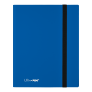 Ultra Pro Eclipse 9-Pocket Pro Binder - Pacific Blue - Pacific blue Ultra Pro Eclipse card binder with black elastic closure and white logo on front cover.