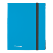 Ultra Pro Eclipse 9-Pocket Pro Binder - Sky Blue - Sky blue Ultra Pro Eclipse 9-pocket card binder with black elastic closure and Ultra PRO logo.