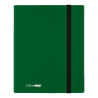 Ultra Pro Eclipse 9-Pocket Pro Binder - Forest Green - Forest green Ultra Pro Eclipse 9-pocket card binder with black elastic closure strap and Ultra PRO logo in white.