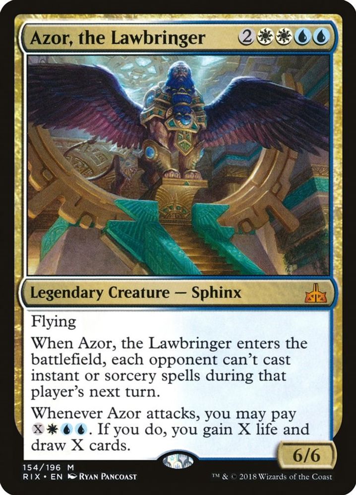Azor, the Lawbringer · 154 · Rivals of Ixalan · Non-foil
