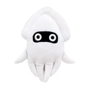Super Mario All Star Collection - Blooper Plush, 6.5" - White plush toy shaped like a squid with black oval eyes and rounded tentacles, 6.5 inches tall.