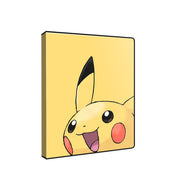 Ultra Pro Portfolio 4-Pocket Pokemon Pikachu - Yellow portfolio binder with Pikachu face and black-tipped ears, smooth glossy finish.