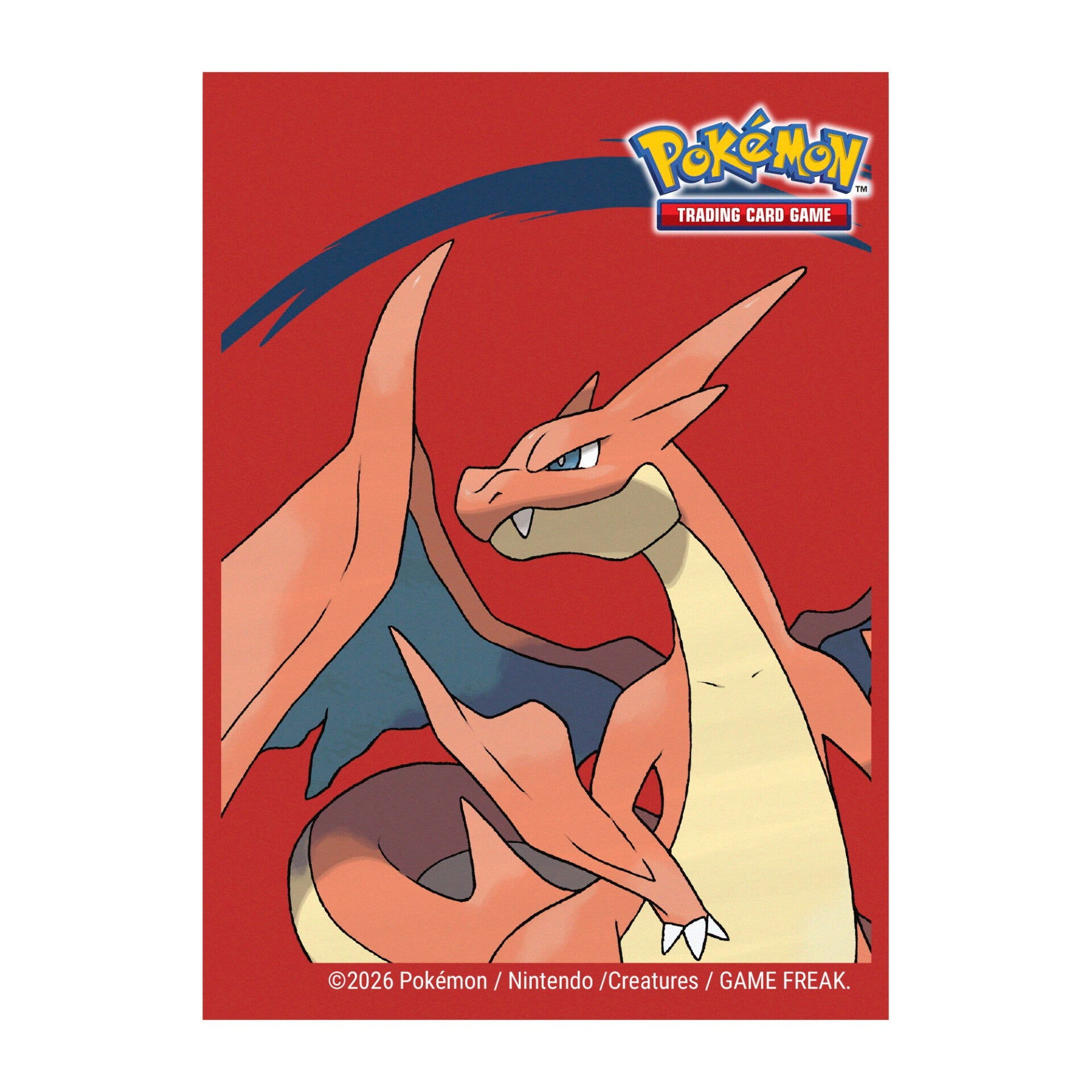Ultra Pro Deck Protector Sleeves: Pokémon - Mega Charizard Y (PREORDER) - Red card sleeve featuring Mega Charizard Y with orange wings and fierce expression.