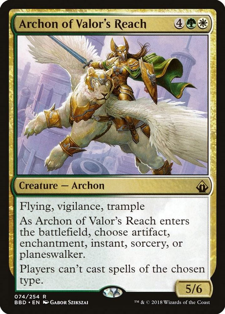 Archon of Valor's Reach · 74 · BBD · Non-foil