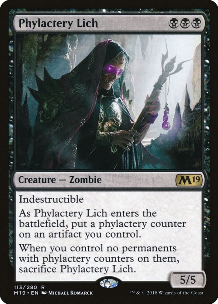 Phylactery Lich · 113 · M19 · Non-foil