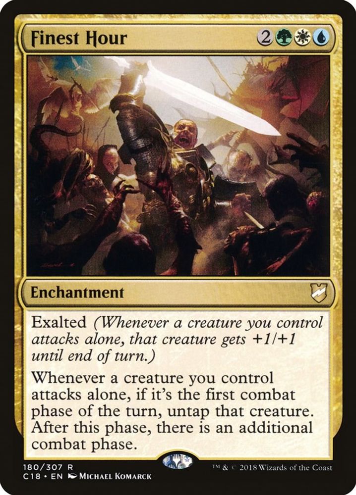 Finest Hour · 180 · Commander 2018 · Non-foil