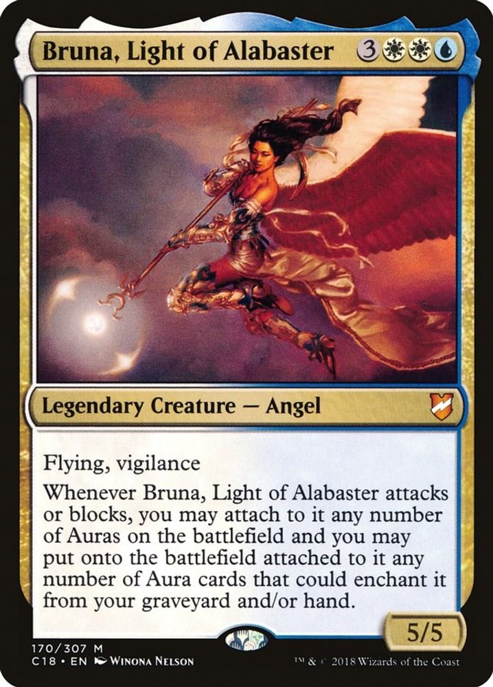 Bruna, Light of Alabaster · 170 · Commander 2018 · Non-foil