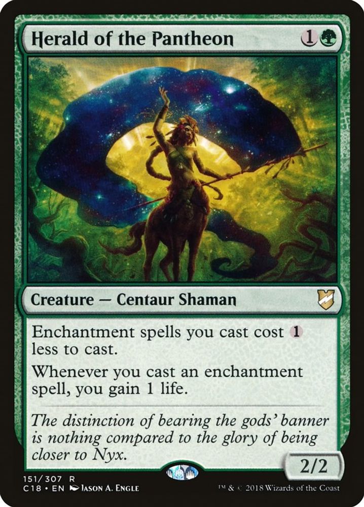 Herald of the Pantheon · 151 · Commander 2018 · Non-foil