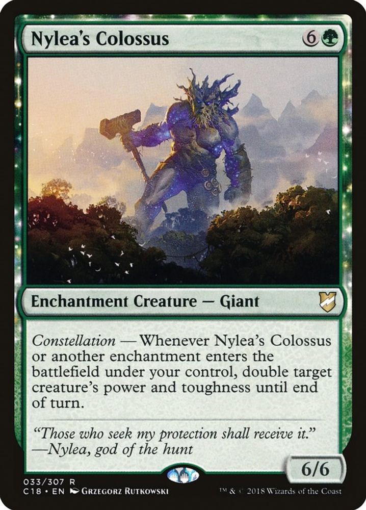 Nylea's Colossus · 33 · Commander 2018 · Non-foil