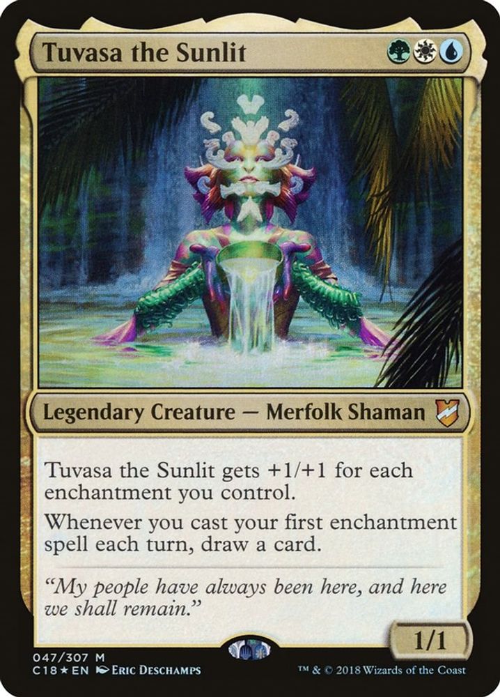 Tuvasa the Sunlit · 47 · Commander 2018 · Foil