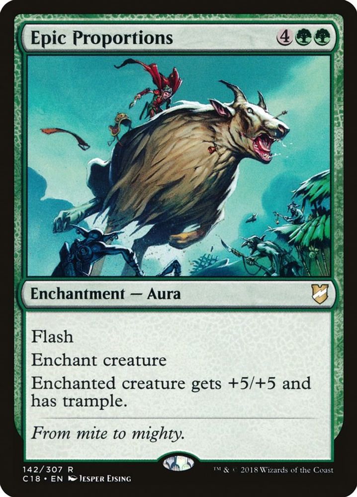 Epic Proportions · 142 · Commander 2018 · Non-foil