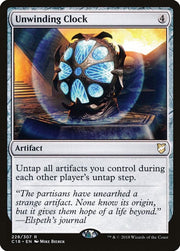 Unwinding Clock · 228 · Commander 2018 · Non-foil