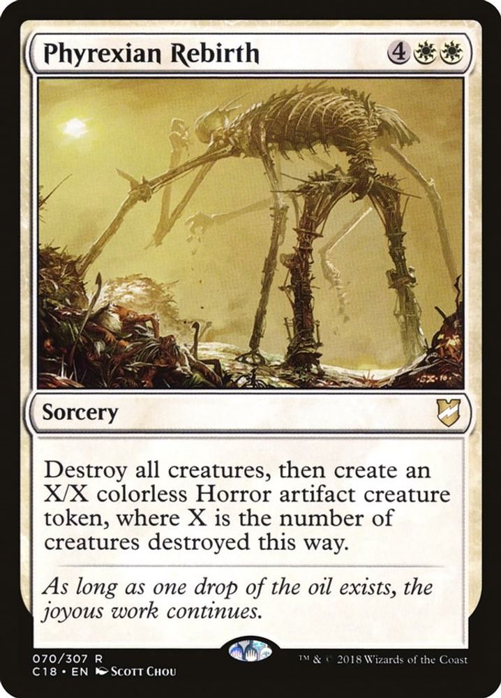 Phyrexian Rebirth · 70 · Commander 2018 · Non-foil