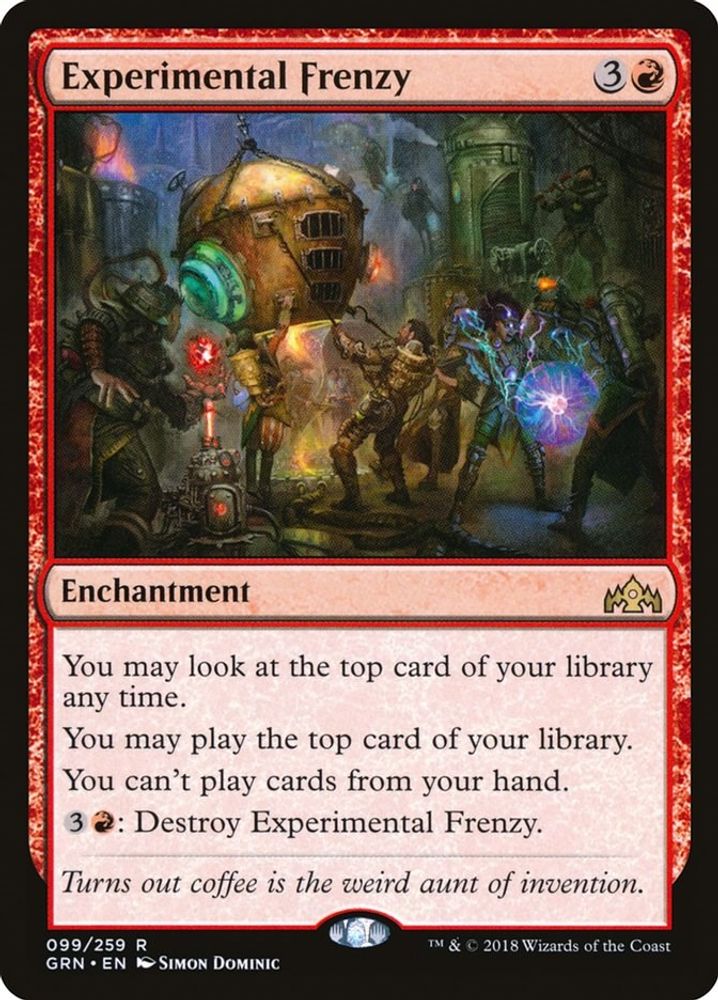 Experimental Frenzy · 99 · GRN · Non-foil