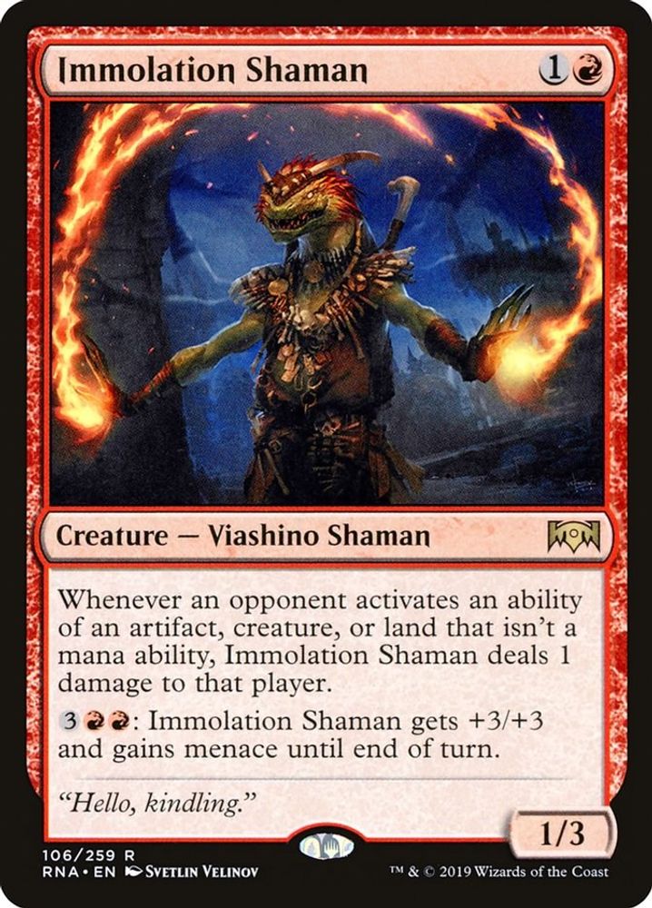 Immolation Shaman · 106 · RNA · Non-foil