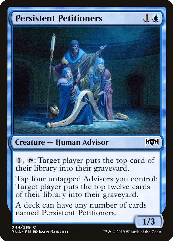Persistent Petitioners · 44 · Ravnica Allegiance · Non-foil