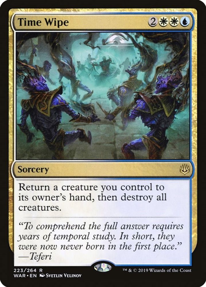 Time Wipe · 223 · War of the Spark · Non-foil