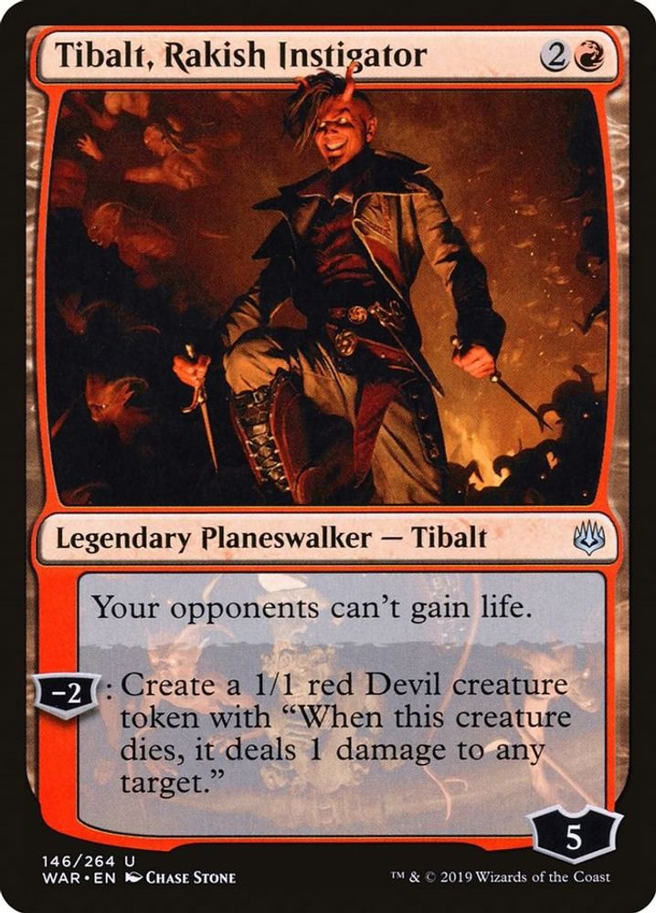 Tibalt, Rakish Instigator · 146 · War of the Spark · Non-foil