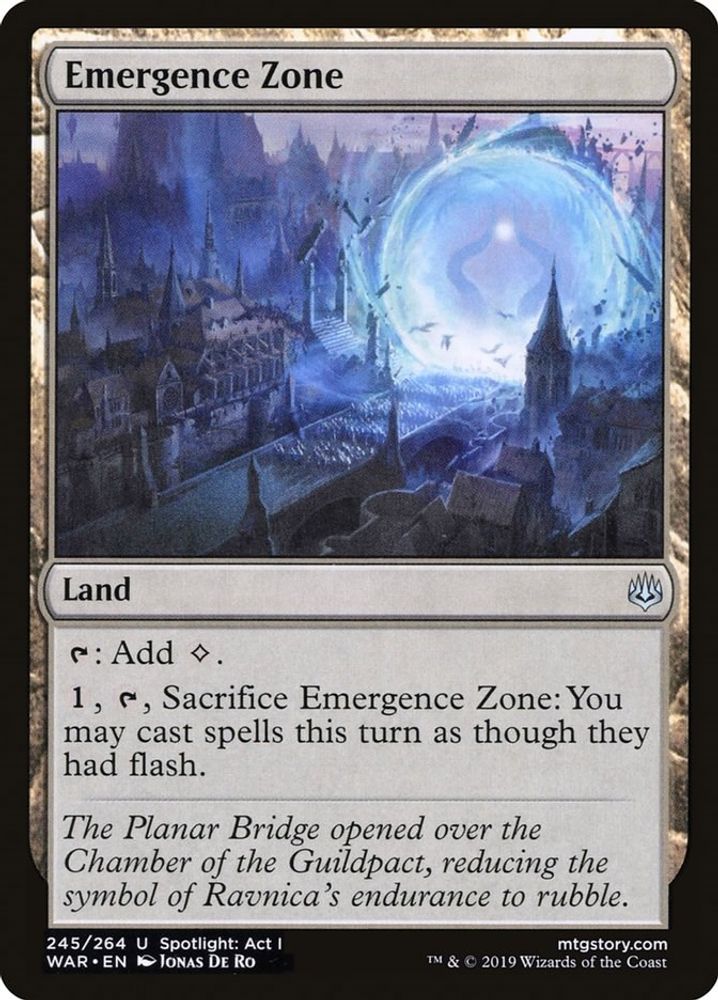Emergence Zone · 245 · War of the Spark · Non-foil