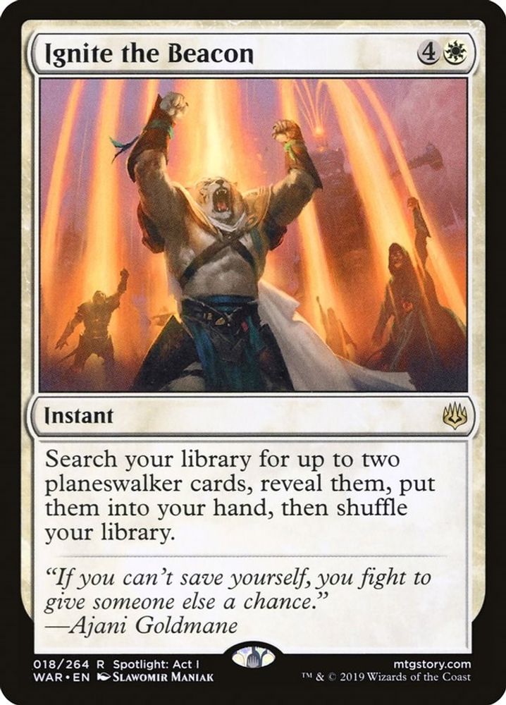 Ignite the Beacon · 18 · War of the Spark · Non-foil