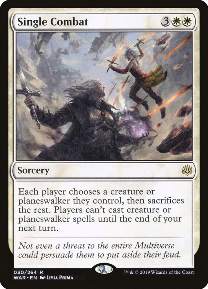 Single Combat · 30 · War of the Spark · Non-foil
