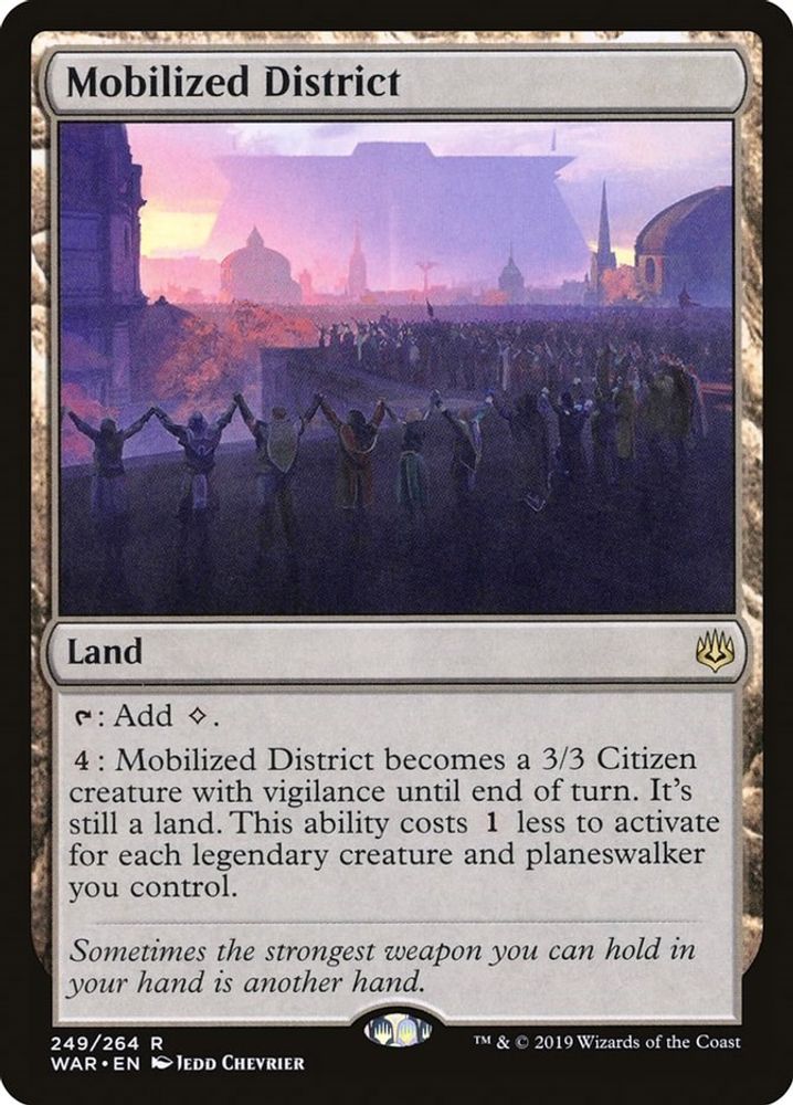 Mobilized District · 249 · War of the Spark · Non-foil