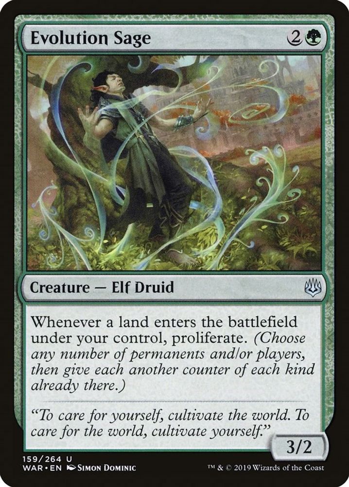 Evolution Sage · 159 · WAR · Non-foil