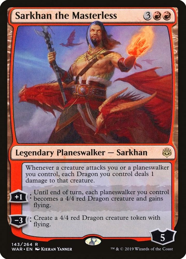 Sarkhan the Masterless · 143 · War of the Spark · Non-foil