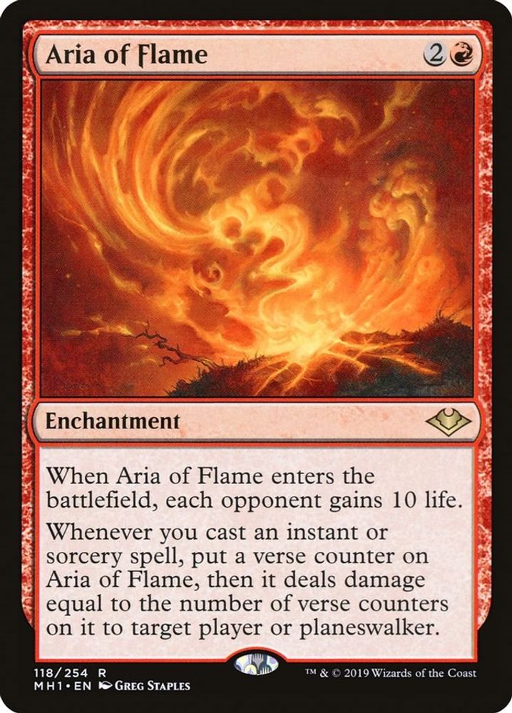 Aria of Flame · 118 · Modern Horizons · Non-foil