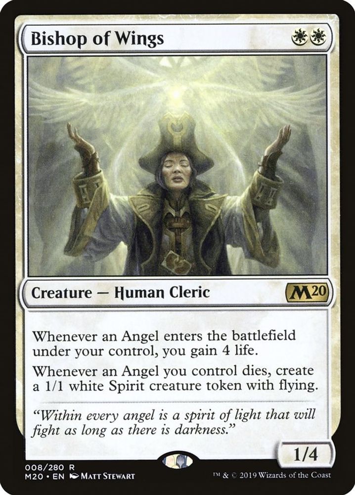 Bishop of Wings · 8 · Core Set 2020 · Non-foil