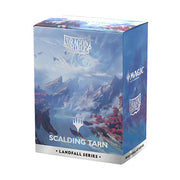 Dragon Shield Standard Dual Matte Art Sleeves 100ct - MTG Landfall Series - Scalding Tarn (PREORDER) - The Gathering logo.