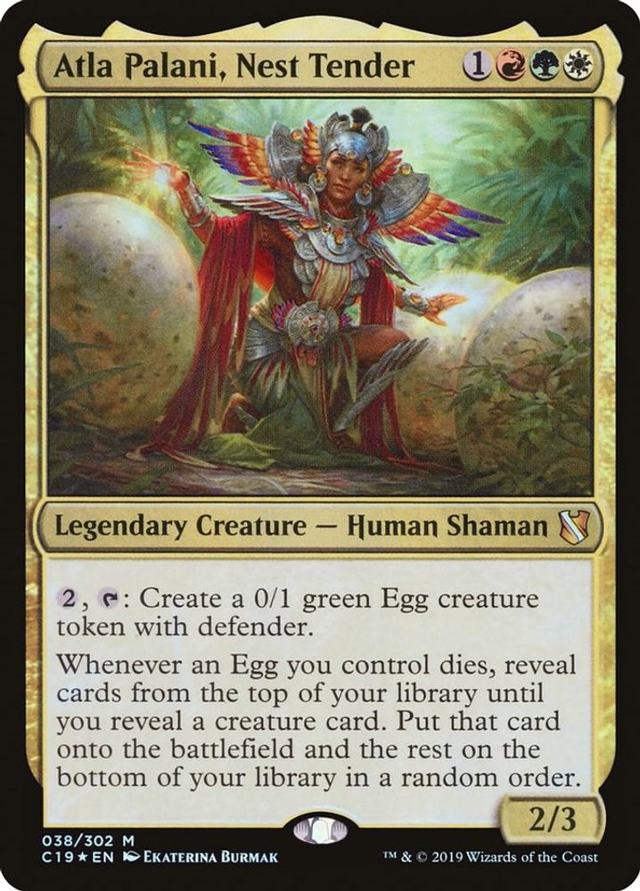 Atla Palani, Nest Tender · 38 · Commander 2019 · Foil