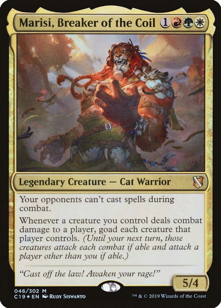 Marisi, Breaker of the Coil · 46 · Commander 2019 · Foil