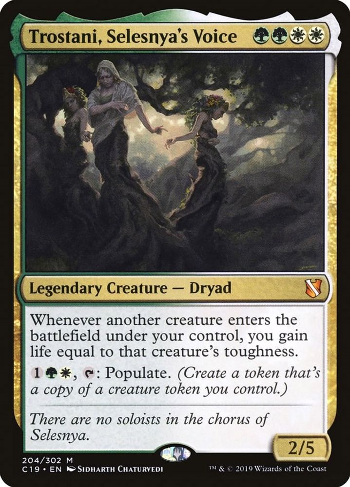 Trostani, Selesnya's Voice · 204 · Commander 2019 · Non-foil