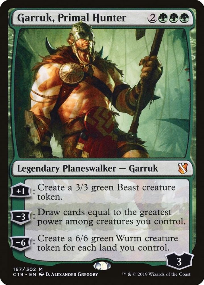 Garruk, Primal Hunter · 167 · Commander 2019 · Non-foil