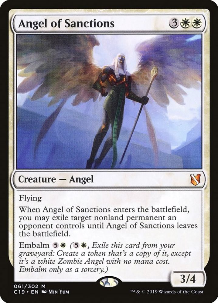 Angel of Sanctions · 61 · Commander 2019 · Non-foil