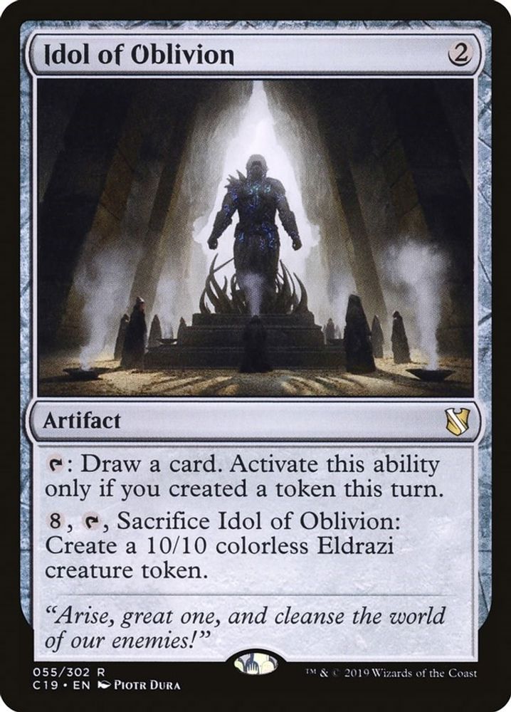 Idol of Oblivion · 55 · Commander 2019 · Non-foil