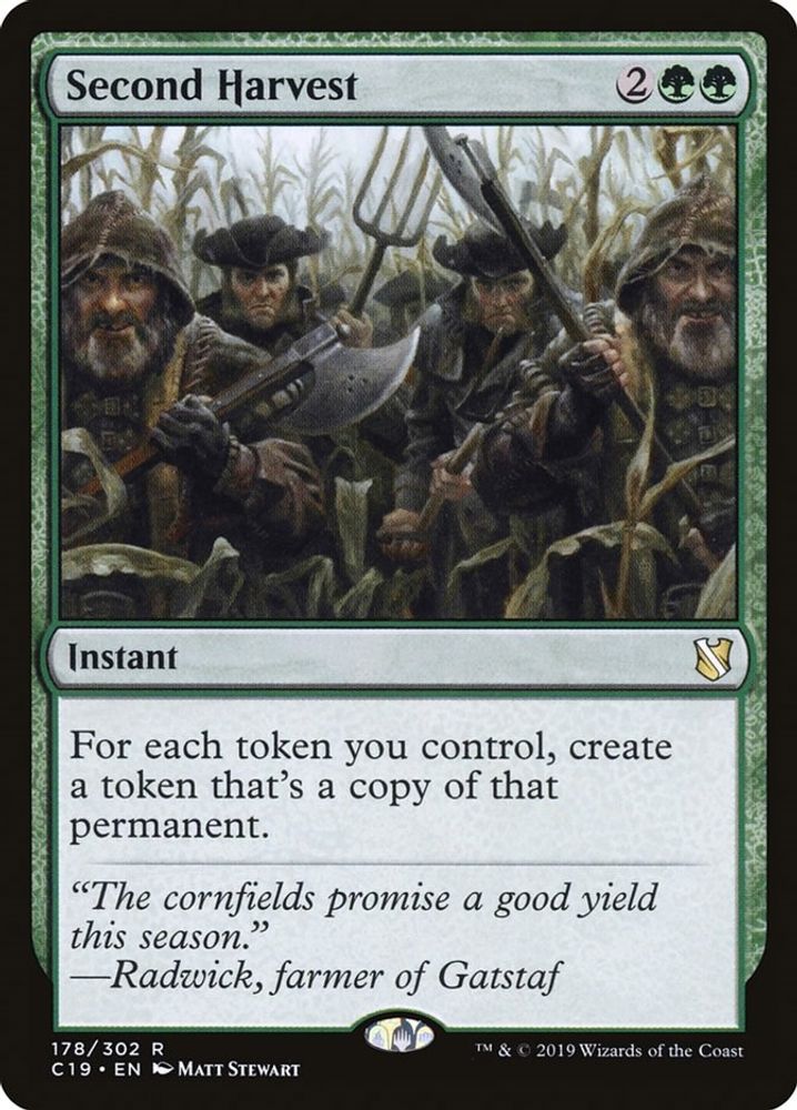 Second Harvest · 178 · Commander 2019 · Non-foil