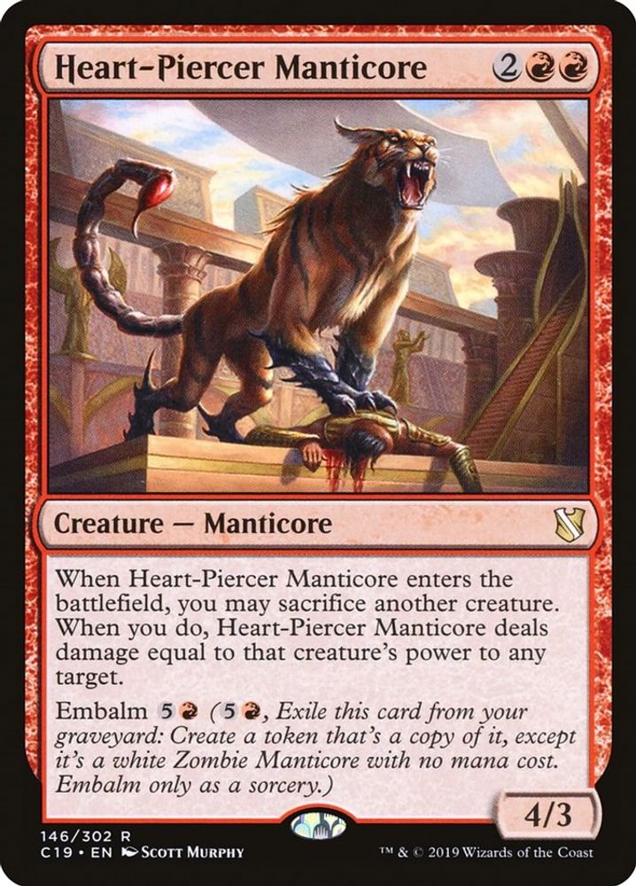 Heart-Piercer Manticore · 146 · Commander 2019 · Non-foil